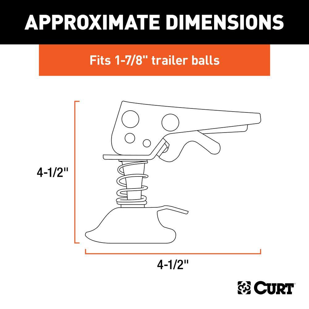 Replacement 1-7/8" Posi-Lock Coupler Latch for Straight-Tongue Couplers