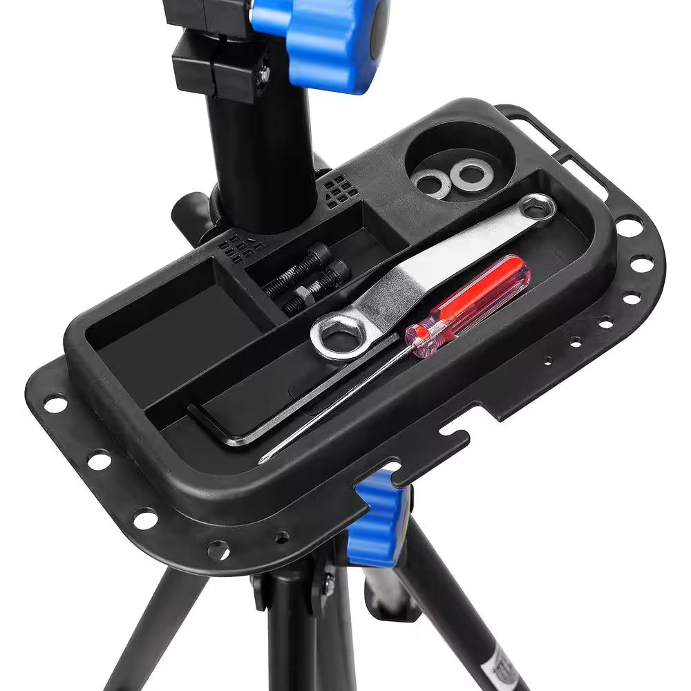 Black 1-Bike Adjustable Floor Stand Garage Bike Rack