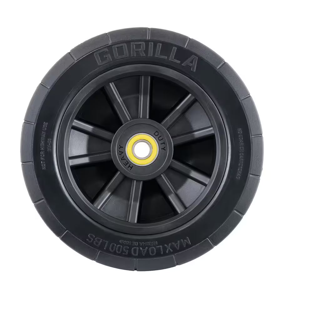 10 In. Heavy-Duty No-Flat Hand Truck Replacement Tire