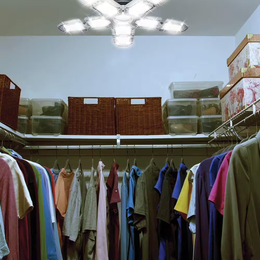 60-Watt Ultra Bright LED Light Bulb 6500K with 10 Adjustable Light Panels