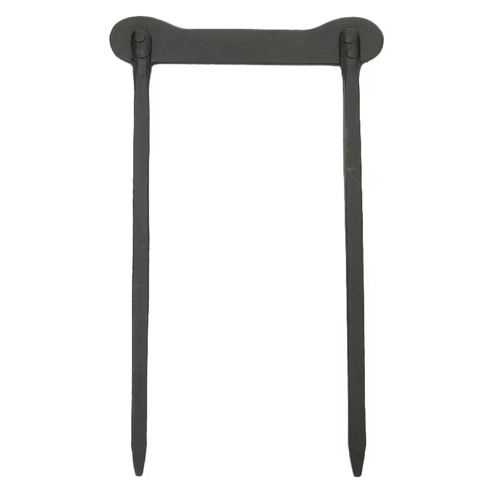 Boot Scraper for Mud Snow Ice, 17 In. Tall Black Powder Coat Finish