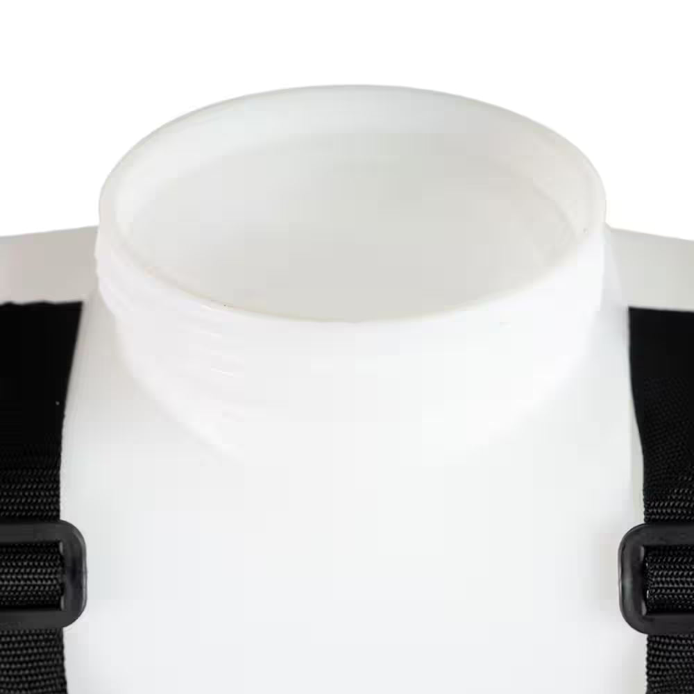 4 Gal. Backpack Sprayer with Padded Shoulder Strap for Pests & Weeds, and Spraying Plants, in Translucent White