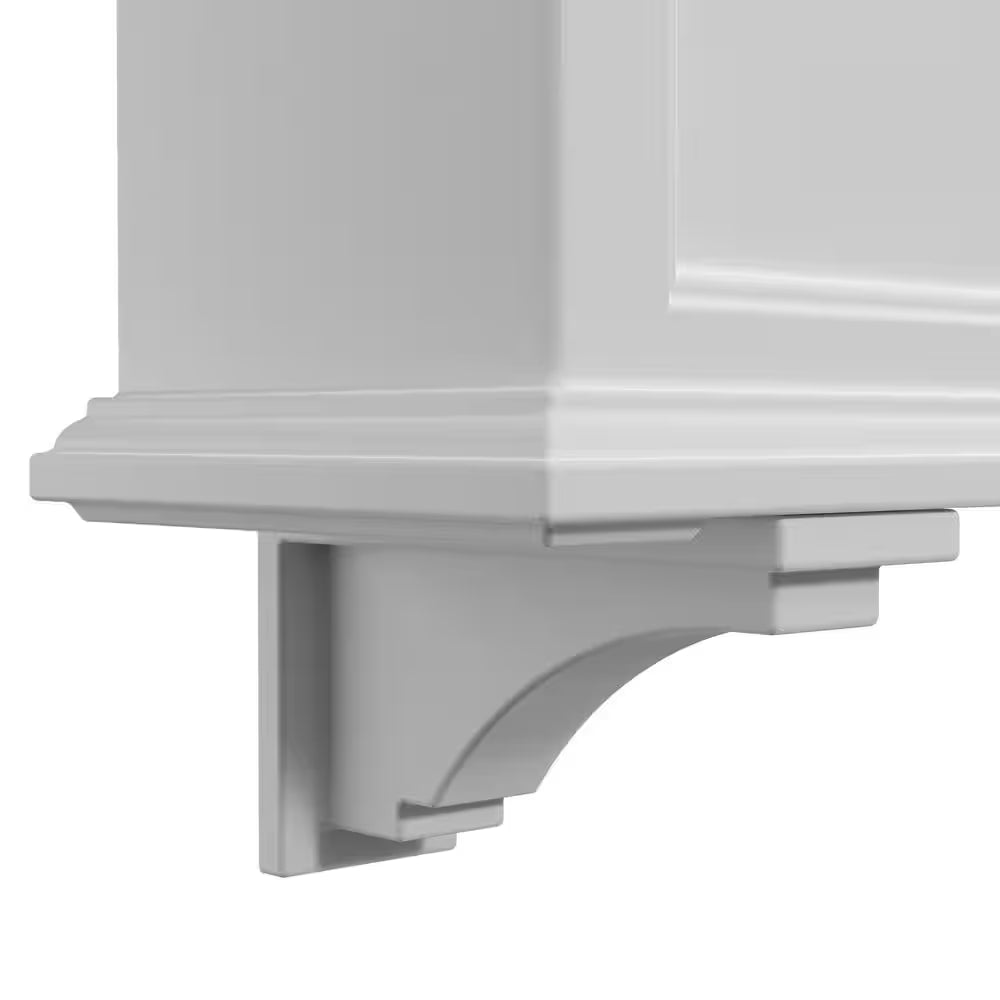 Fairfield White Polyethylene Decorative Corbel