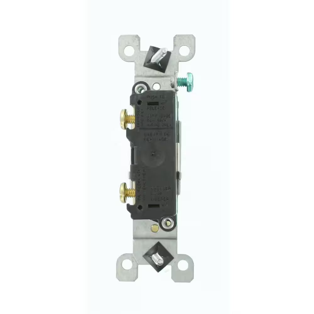 15 Amp Single-Pole Toggle Switch, Light Almond (10-Pack) 1451-2TM