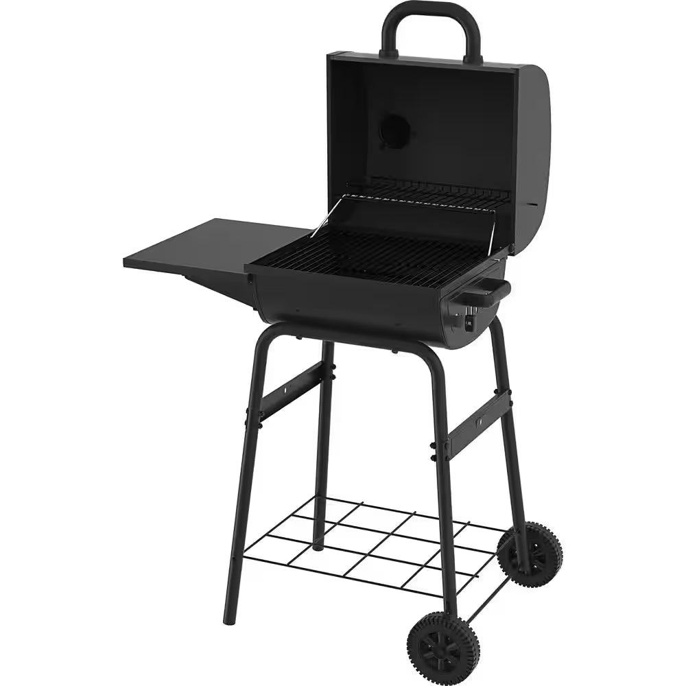 17.5 In. Barrel Charcoal Grill in Black
