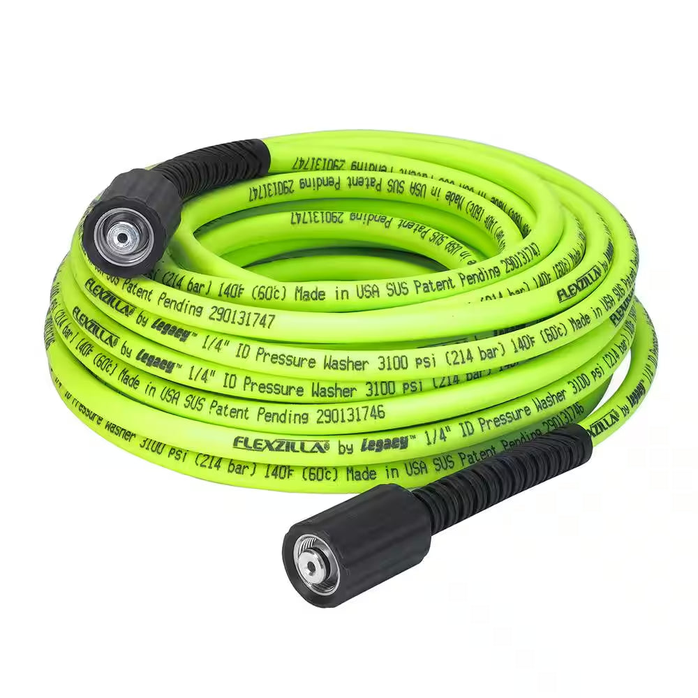 1/4 In. X 50 Ft. 3100 PSI M22 Fittings No Kink Flexible Pressure Washer Hose