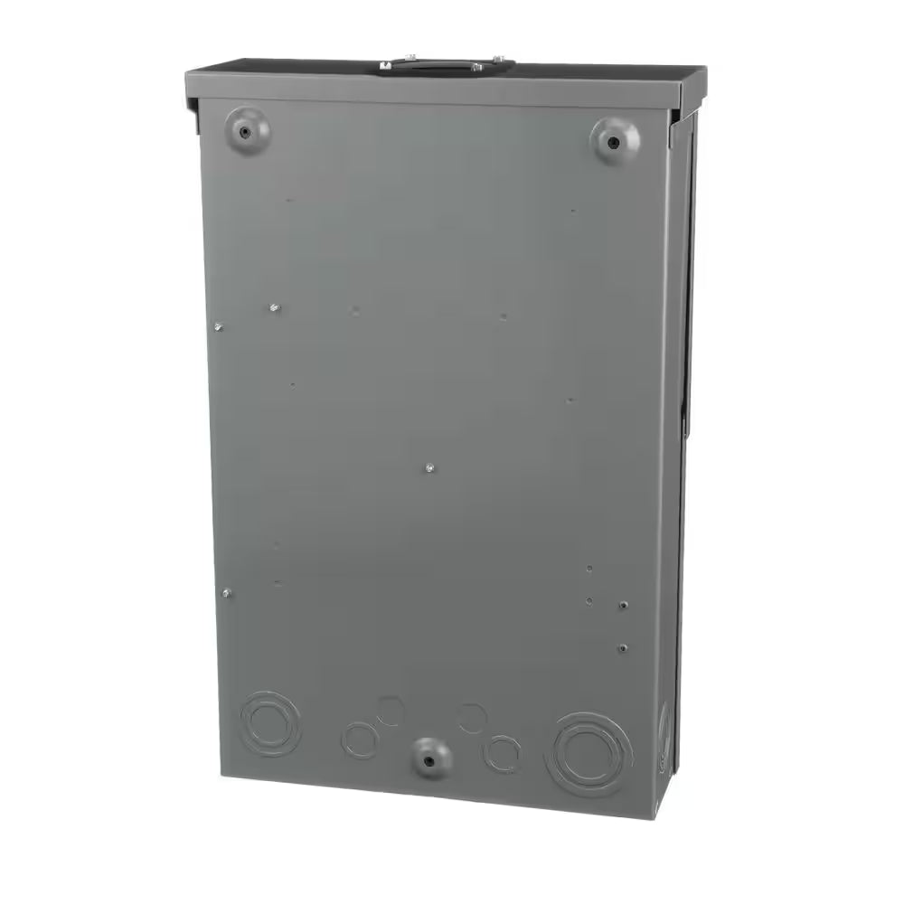 Homeline 100 Amp 10-Space 20-Circuit Outdoor Ring-Type Overhead Main Breaker CSED Value Pack