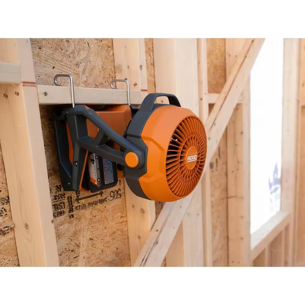 18V Cordless Hybrid Jobsite Fan with (2) 4.0 Ah Batteries, Charger, and Bag