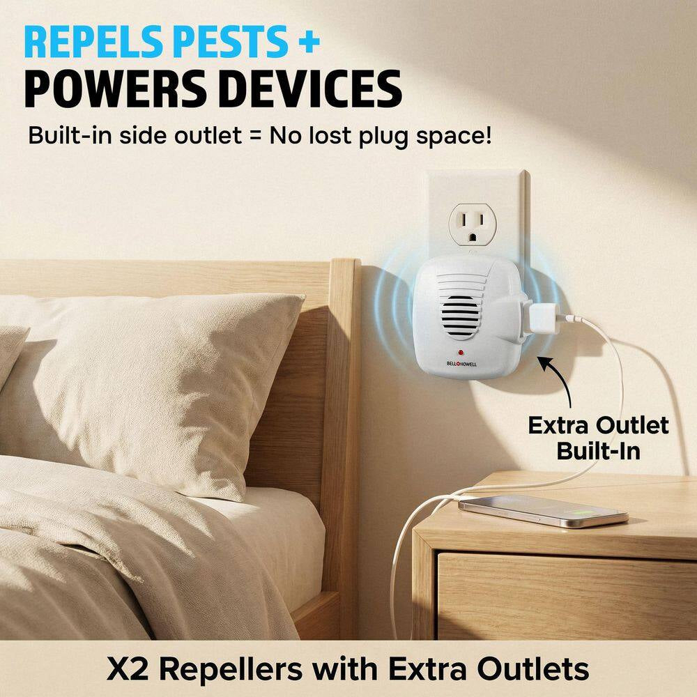 Multi Ultra-Sonic Pest Repellers Complete Home Kit (6-Pack)