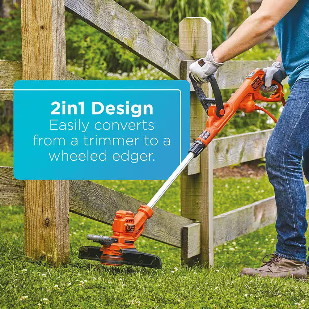 15 In. 10 AMP Corded Electric Walk behind Push Lawn Mower and 14 In. 6.5 Amp Corded 2-In-1 String Trimmer & Lawn Edger
