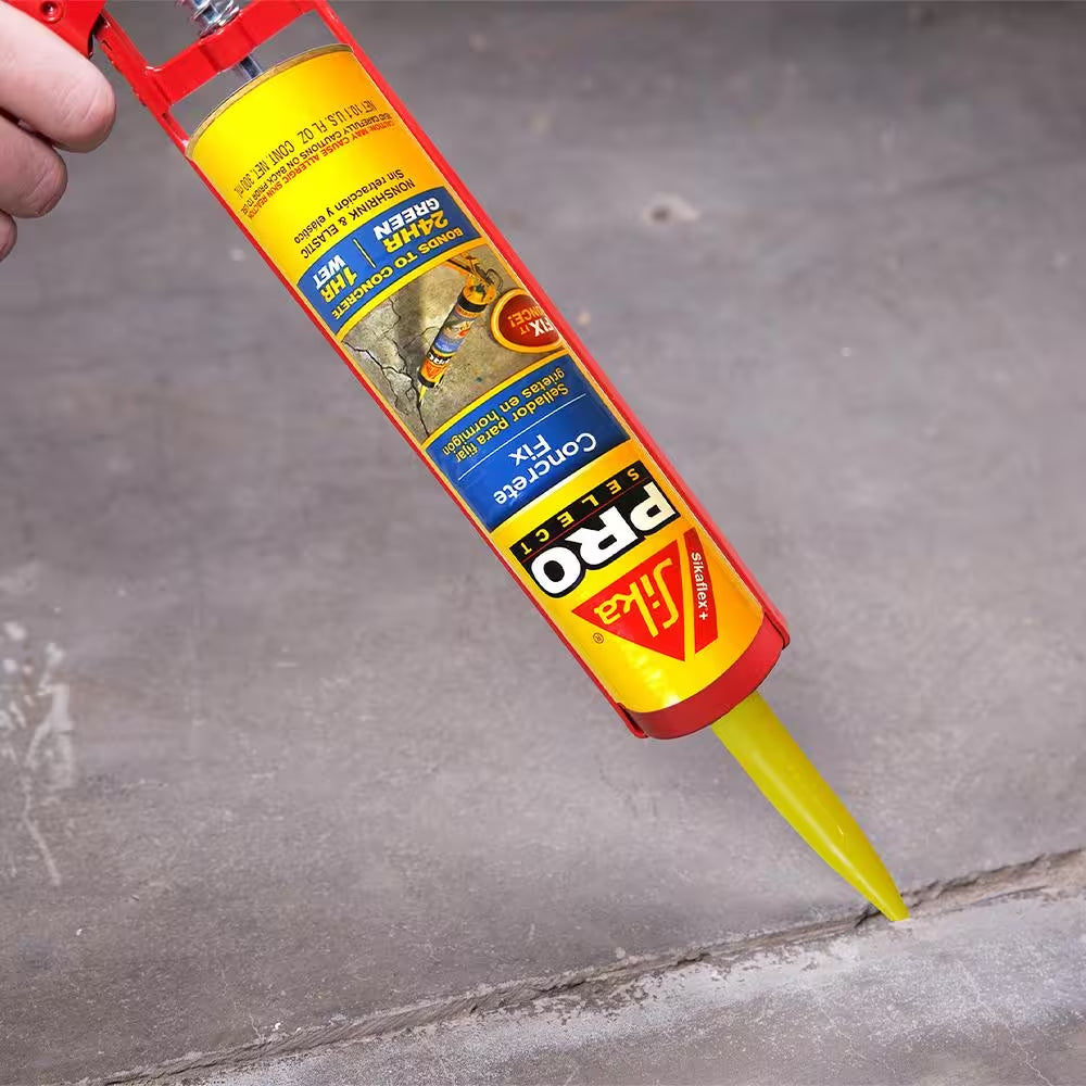 10.1 Fl. Oz. flex Concrete Fix No-Sag Concrete Crack Filler Repair Polyurethane Sealant in Limestone
