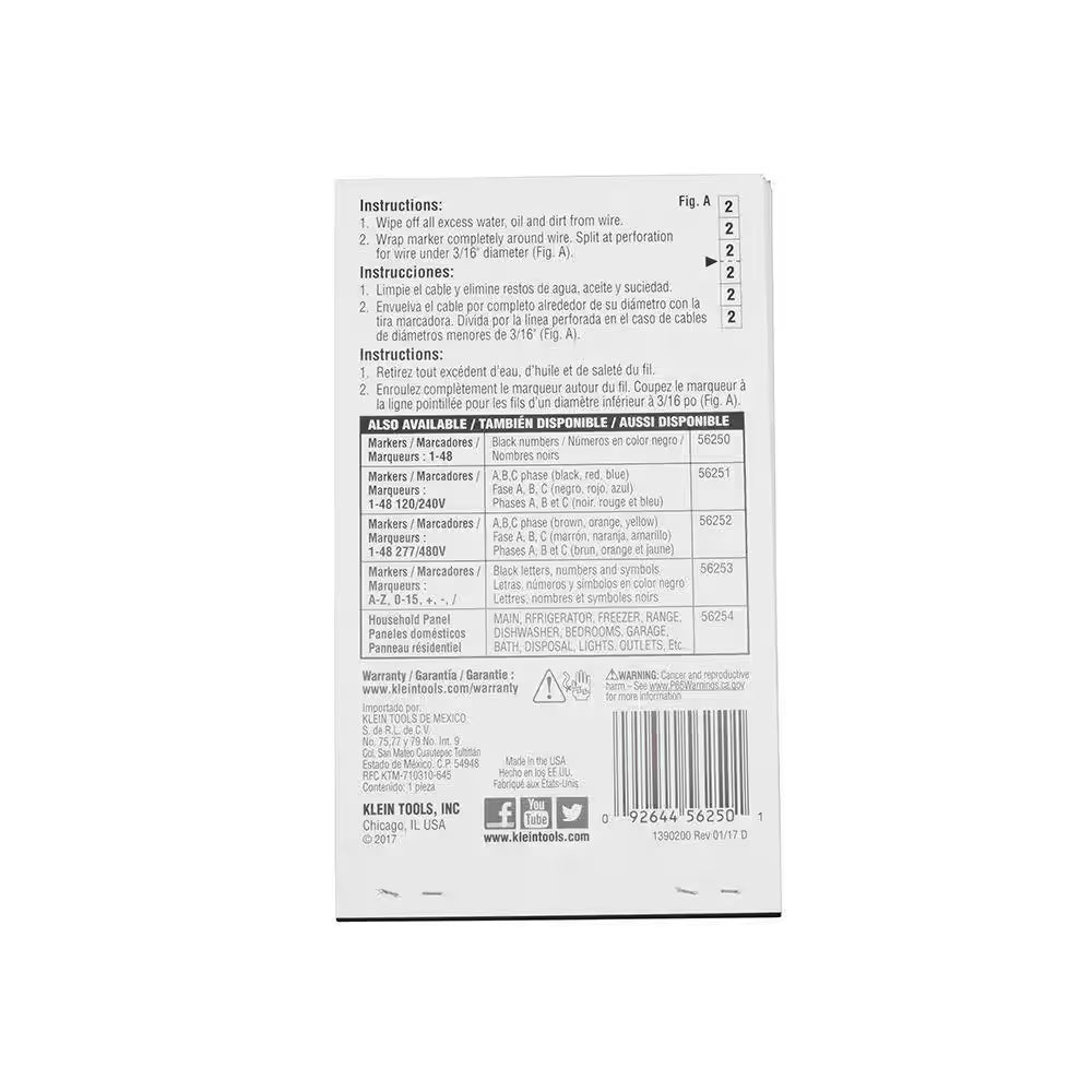 Wire Marker Book, 1-48
