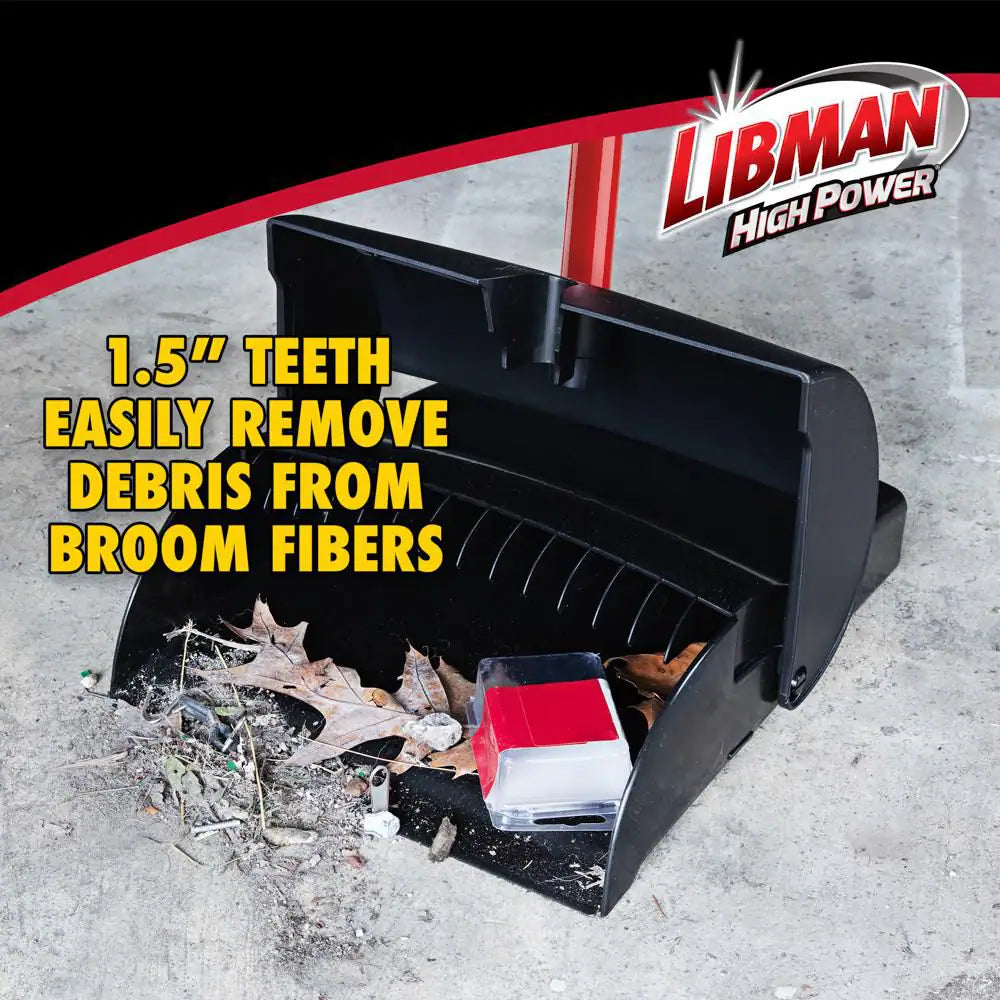12 In. X 36 In. High Power Closed Lid Lobby Dustpan with Handle