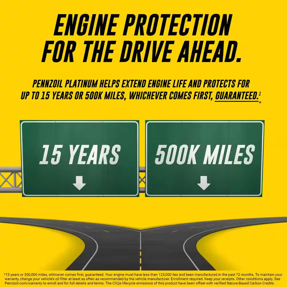 High Mileage SAE 10W-30 Synthetic Blend Motor Oil 5 Qt.