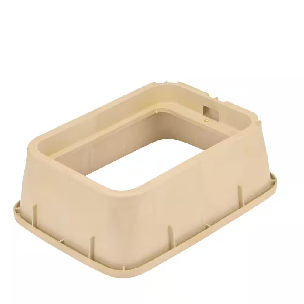 14 In. X 19 In. Rectangular Standard Series Valve Box Extension & Cover, 6-3/4 In. Height, Sand Box, Sand ICV Cover