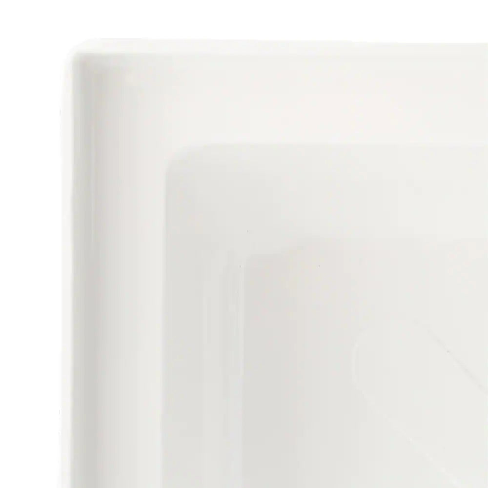 32 X 32 Alcove Shower Pan Base with Center Drain in White