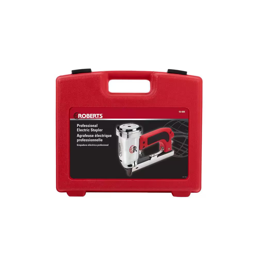 3/16 In. Crown, 20-Gauge Electric Stapler with Carrying Case