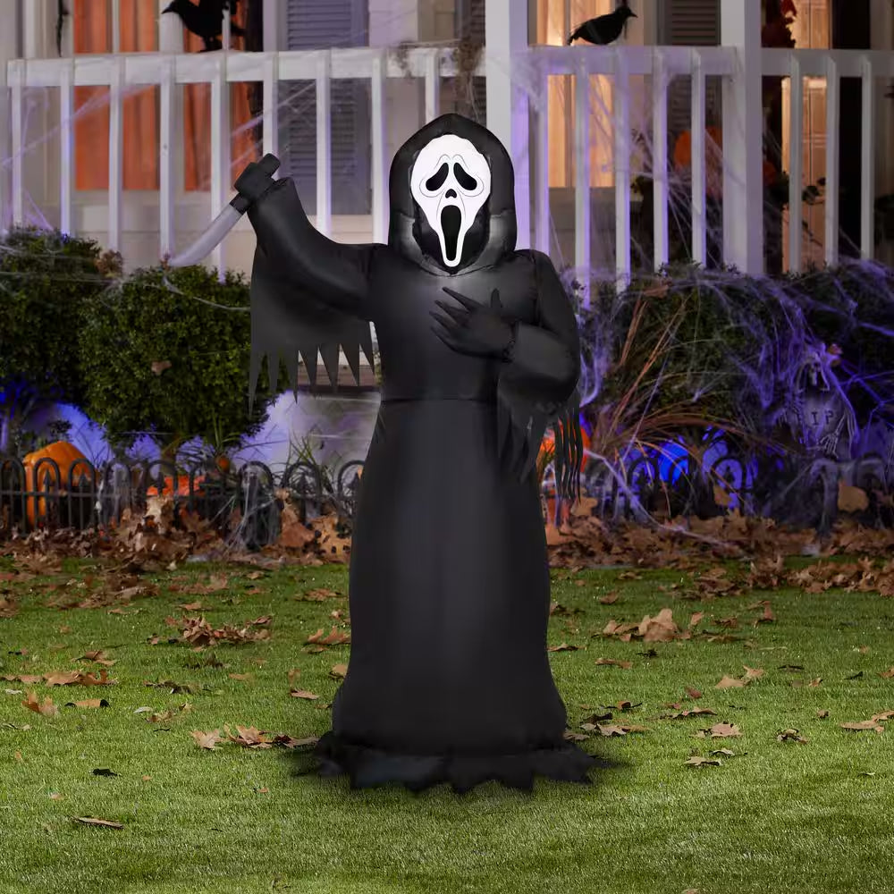 3.5 Ft. Ghost Face with Knife Halloween Inflatable