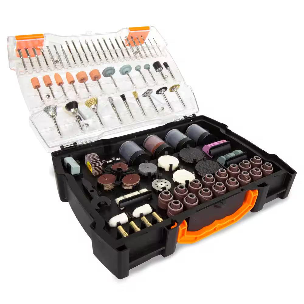 Assorted Rotary Tool Accessory Kit with Carrying Case (282-Piece)