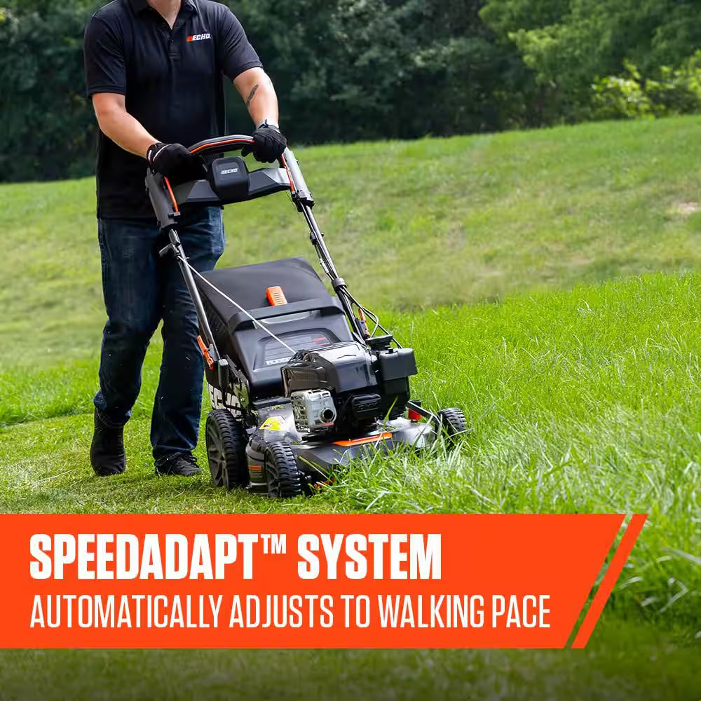 21 In. 190 Cc Briggs and Stratton Gas 3-In-1 Dual Blade RWD Self-Propelled Lawn Mower with Single Lever Deck Adjustment