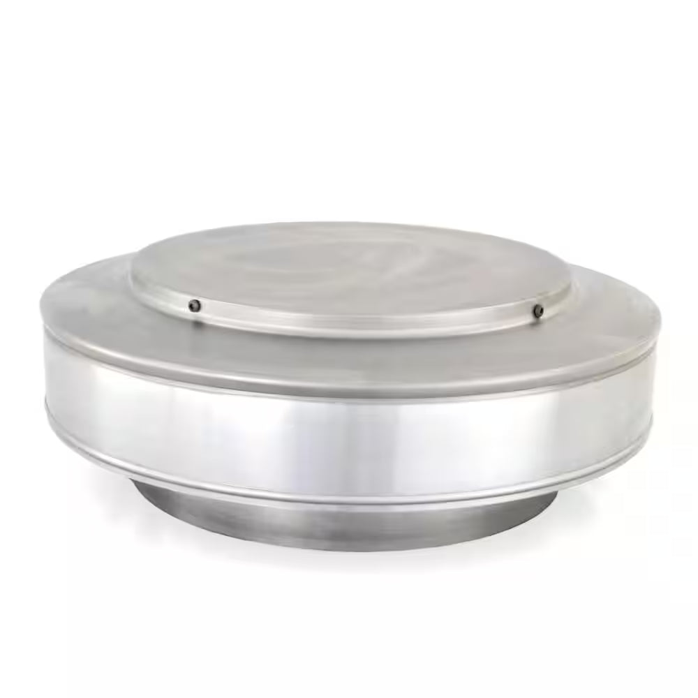 10 In. Dia. Aluminum Vent Pipe Cap in Mill Finish