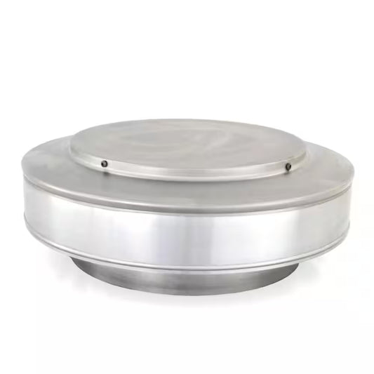 10 In. Dia. Aluminum Vent Pipe Cap in Mill Finish