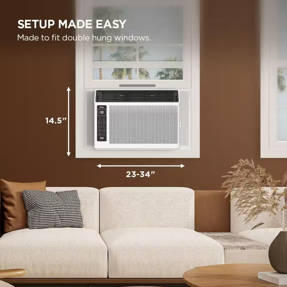 6,000 BTU 115 Volts Window AC Cools 250 Sq. Ft. with Remote in White