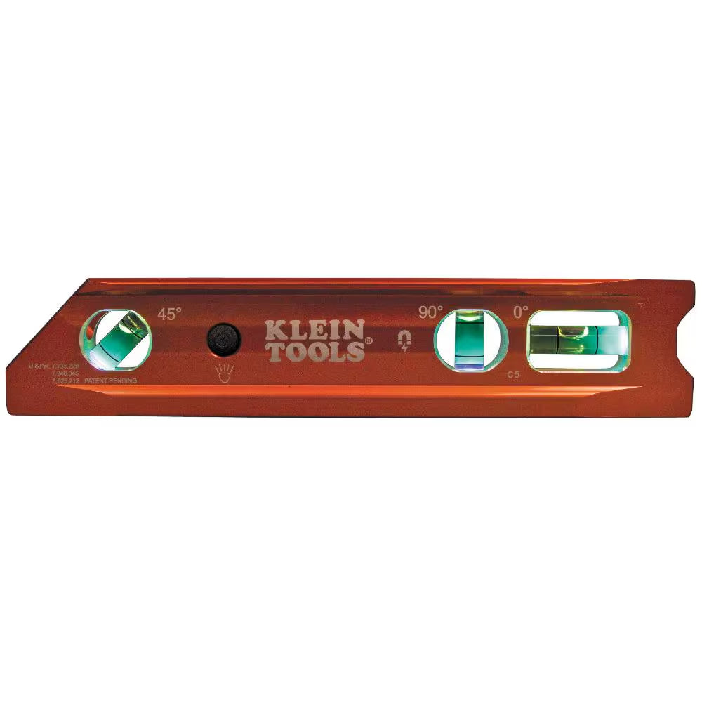 9 In. Lighted Rare Earth Magnet Torpedo Billet Level