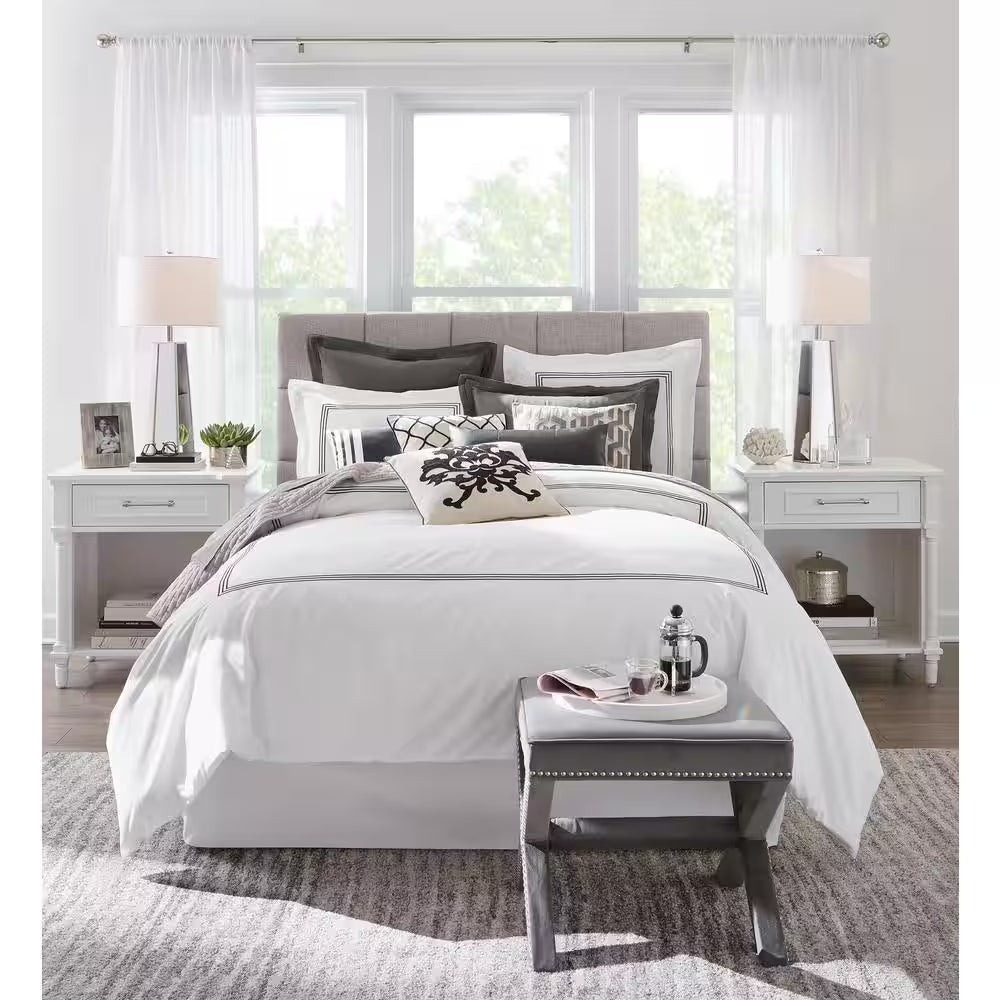 Sherill Modern Ripples Gray 8 Ft. X 10 Ft. Living Room/Bedroom/Dining Room Area Rug