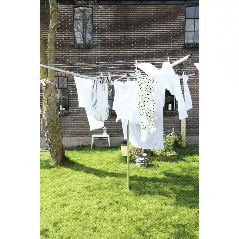 116.1 X 116.1 In. Topspinner Outdoor Rotary Clothesline with Ground Spike