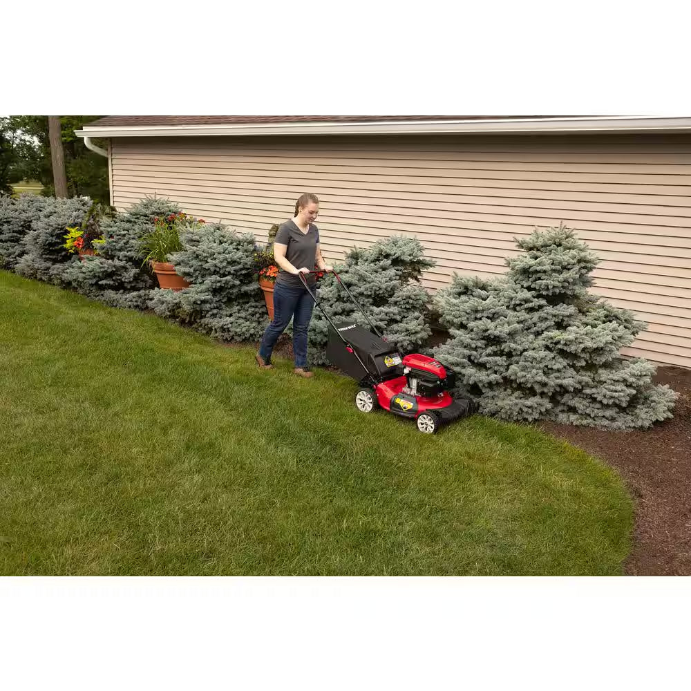 21 In. 163Cc OHV Engine Push 3-In-1 Gas Walk behind Lawn Mower with Tri-Action Cutting System