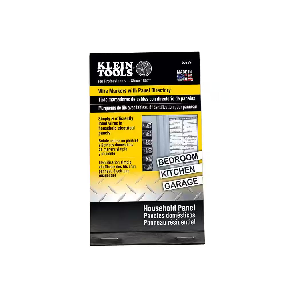 Wire Markers-Household Electric Panel W/Directory