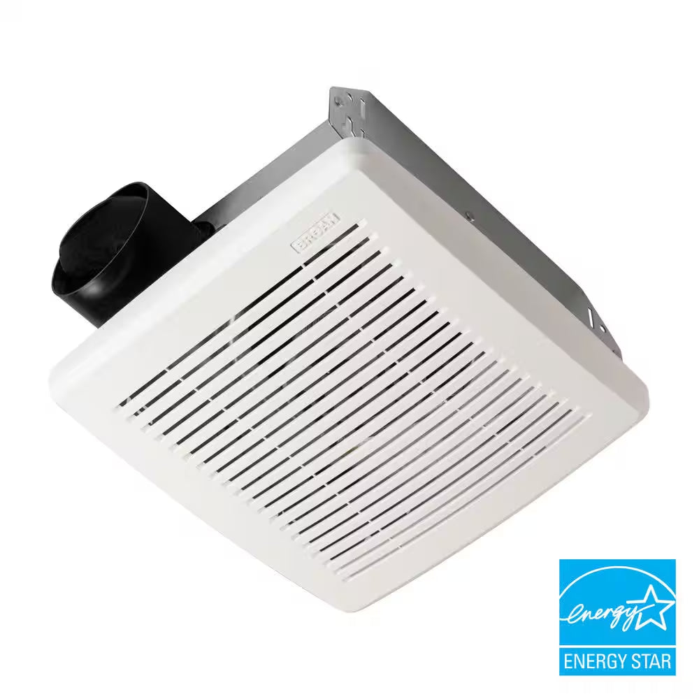 50 CFM Ceiling Bathroom Exhaust Fan with No‑Cut Installation, Quiet Operation