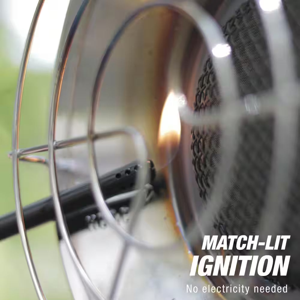 Single Tank Top 15,000 BTU Radiant Propane Outdoor Space Heater