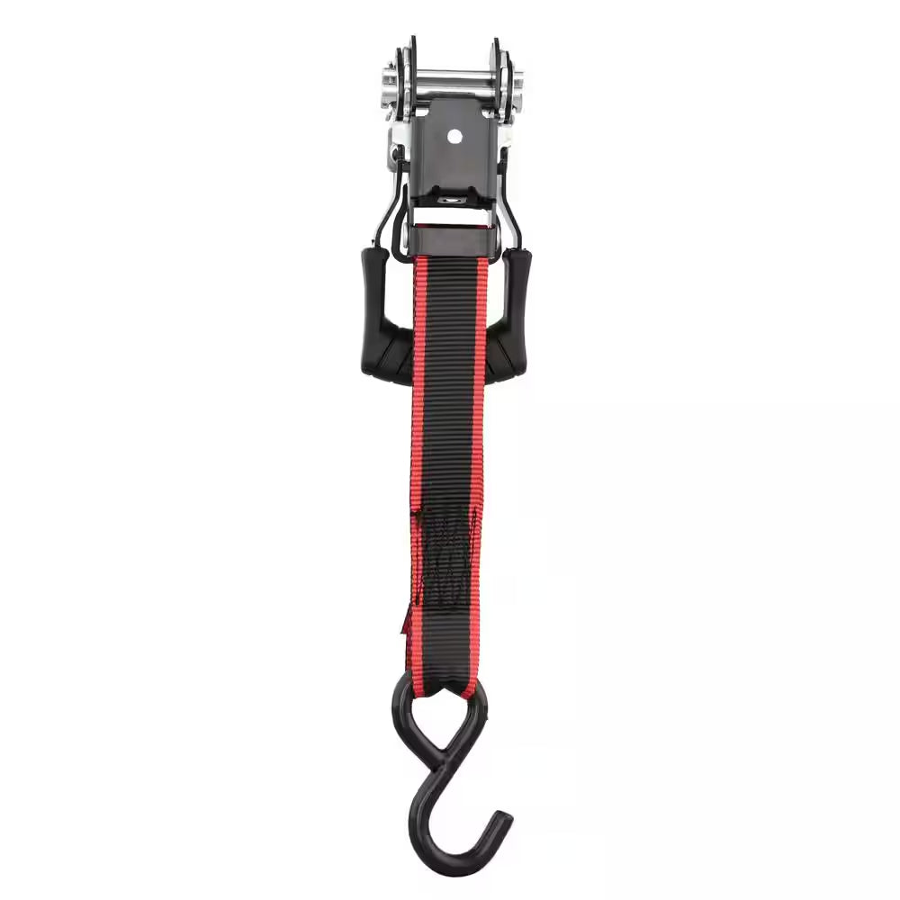 16 Ft. 1.25 In. Ratchet Tie-Down Straps with S-Hook (4-Pack)