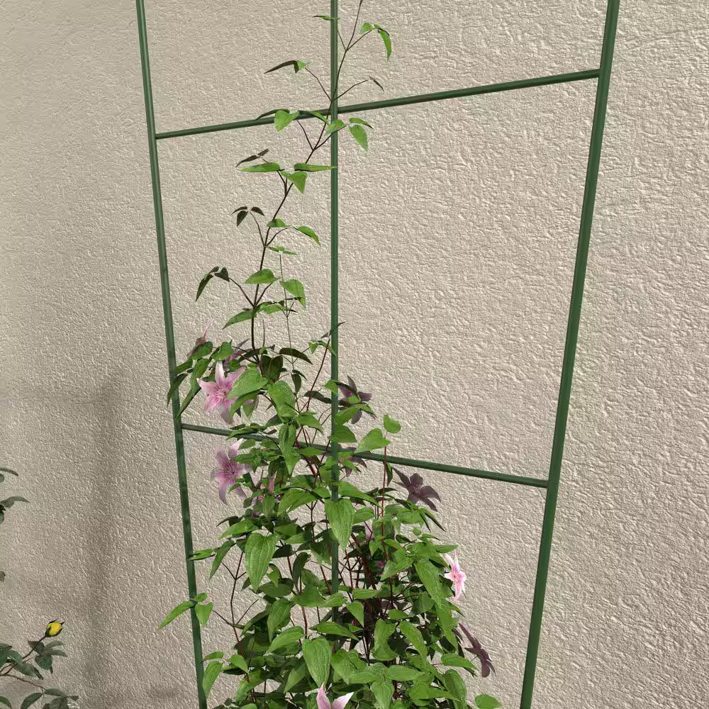 72 In. H Ivy Green Metal Trellis