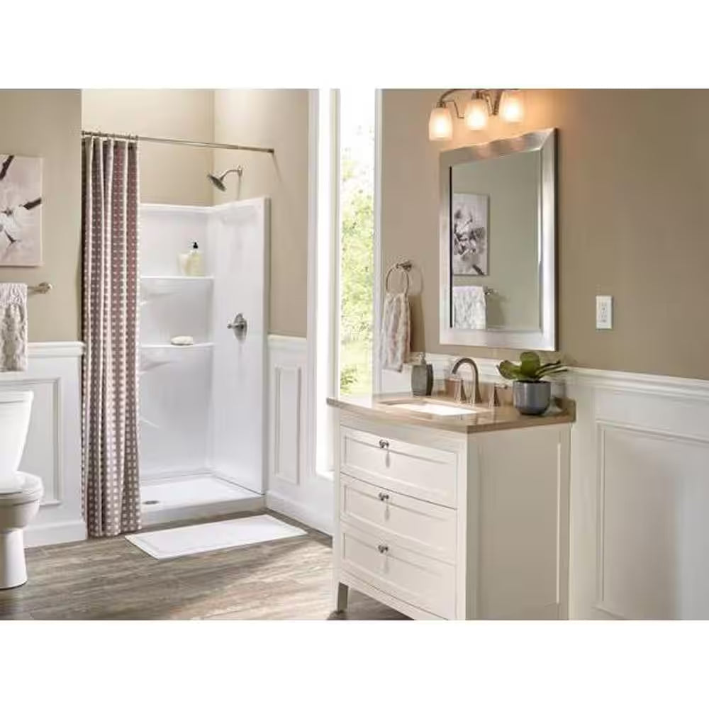 20 Amp Self-Test Smartlockpro Slim Duplex GFCI Outlet, White