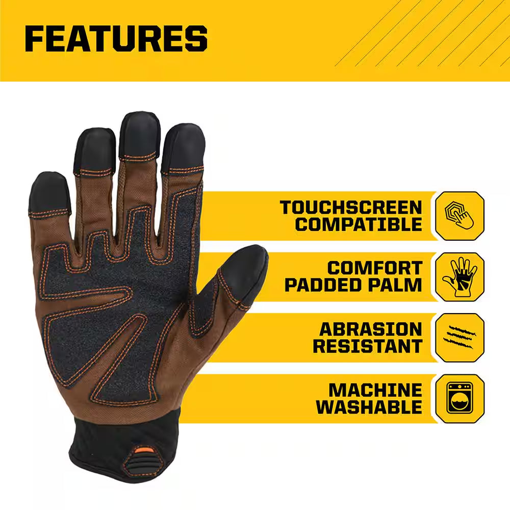 Trade Master Large Tan Duck Canvas Glove