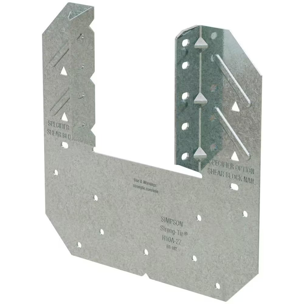H10A-2 18-Gauge ZMAX Galvanized Hurricane Tie