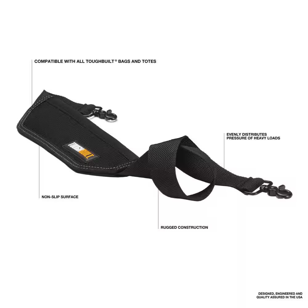 3.75 In. Shoulder Strap Black Tool Bag Accessory
