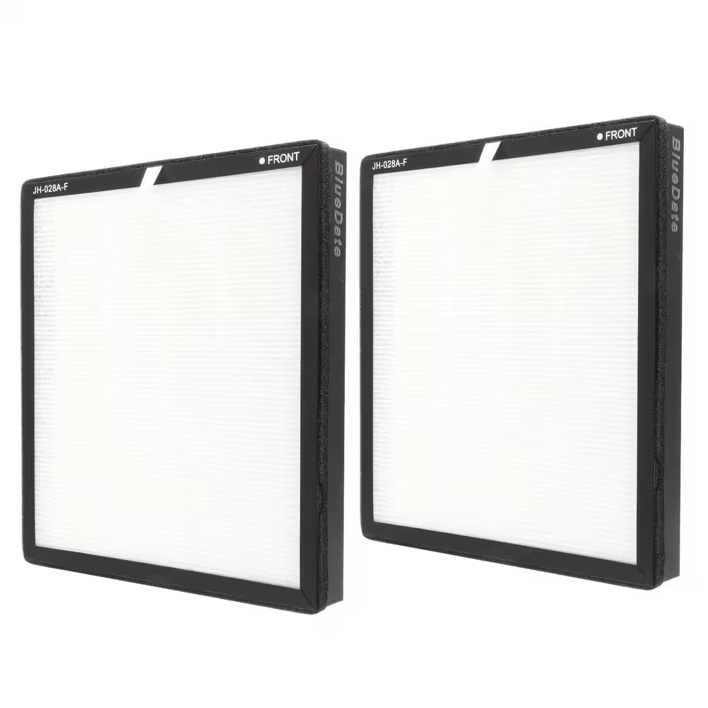 Room Air Purifier Replacement Filters,White, True HEPA for Wildfire, Smoke, Pollen, 2-Piece for 1100 Sq.Ft. Air Purifier
