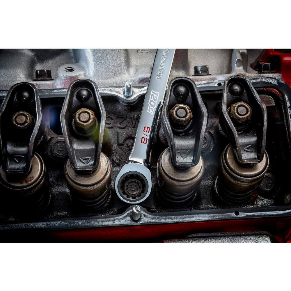 9/32 In. SAE 120XP Universal Spline XL Combination Ratcheting Wrench