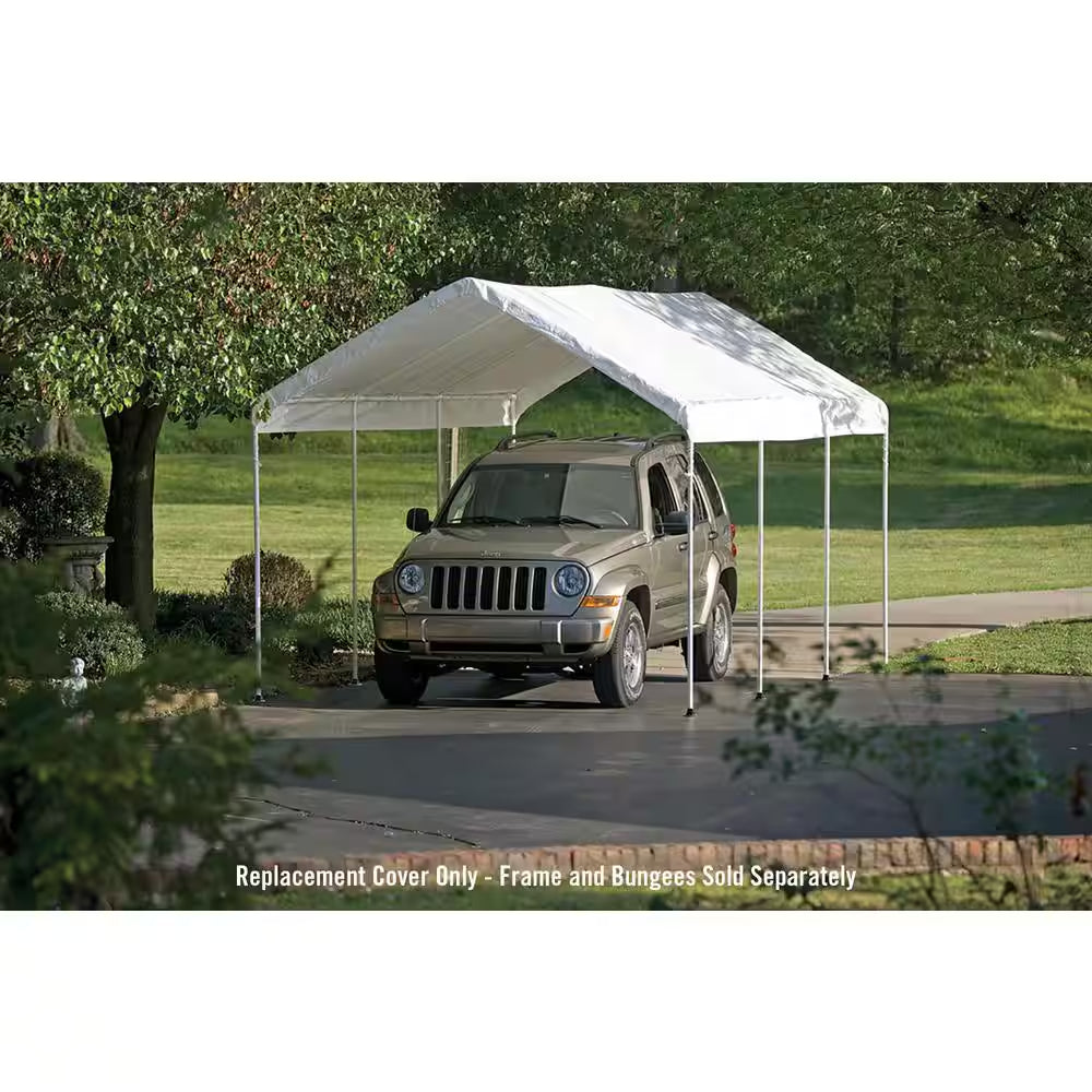 10 Ft. W X 20 Ft. D Max AP Canopy Replacement Cover in White with 100% Waterproof, Uv-Resistant Fabric
