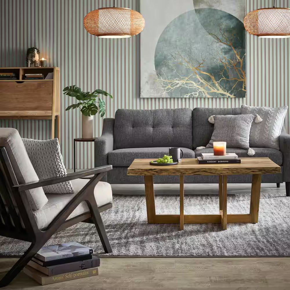 Sherill Modern Ripples Gray 8 Ft. X 10 Ft. Living Room/Bedroom/Dining Room Area Rug