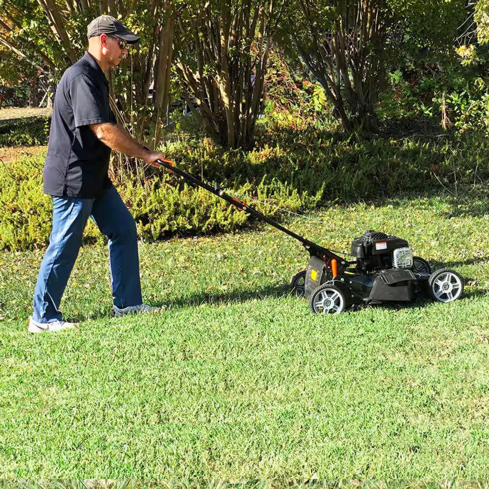 21 In. 140Cc Briggs and Stratton E500 Engine 3-In-1 Gas Walk behind Lawn Push Mower