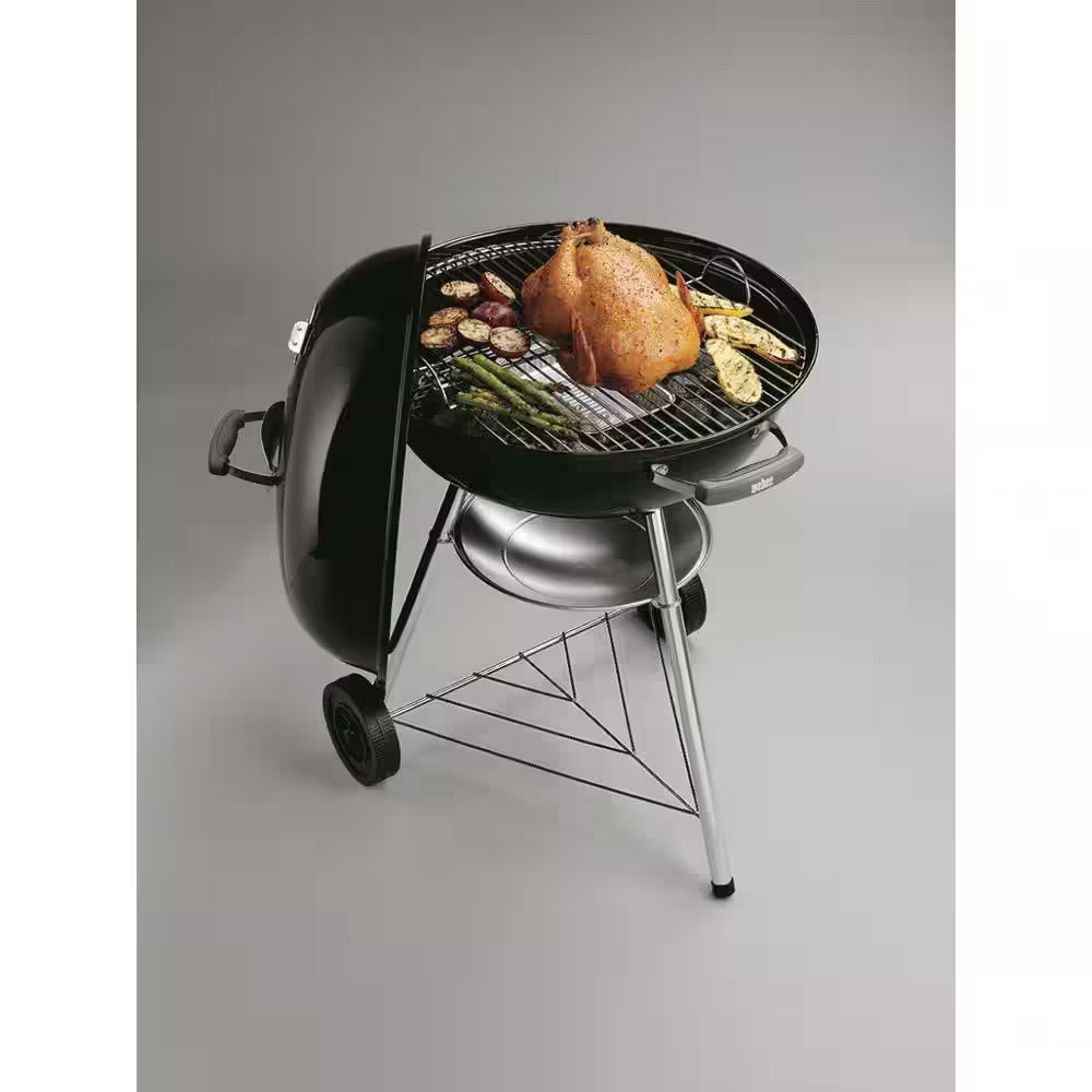 Jumbo Joe Premium 22 In. Charcoal Grill in Black with Steel Cooking Grate