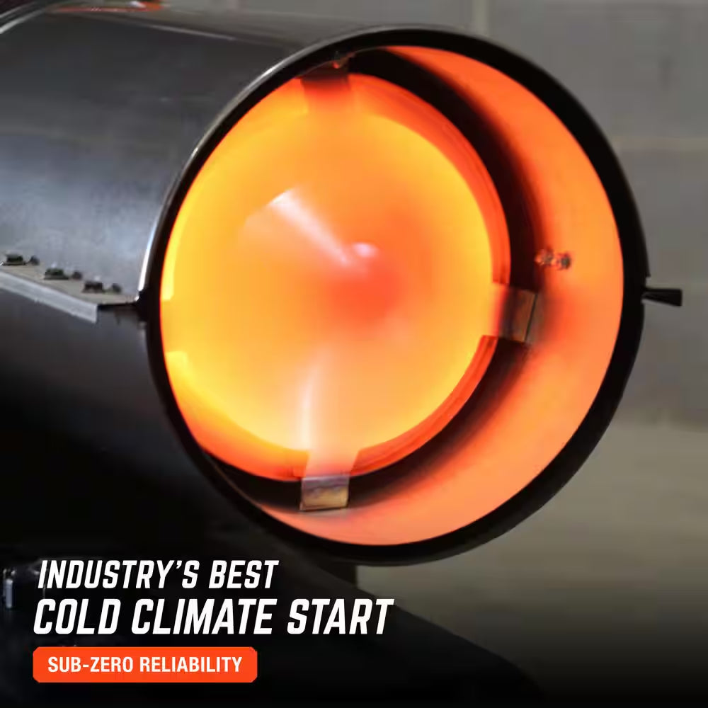 Contractor Series 80,000 BTU Black Forced Air Kerosene/Diesel Outdoor Space Heater with Thermostat