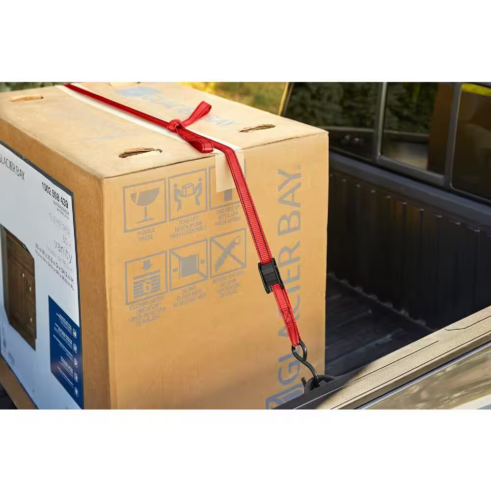 10 Ft. X 1 In. Cam Buckle Tie-Down Straps with S-Hook (4-Pack)