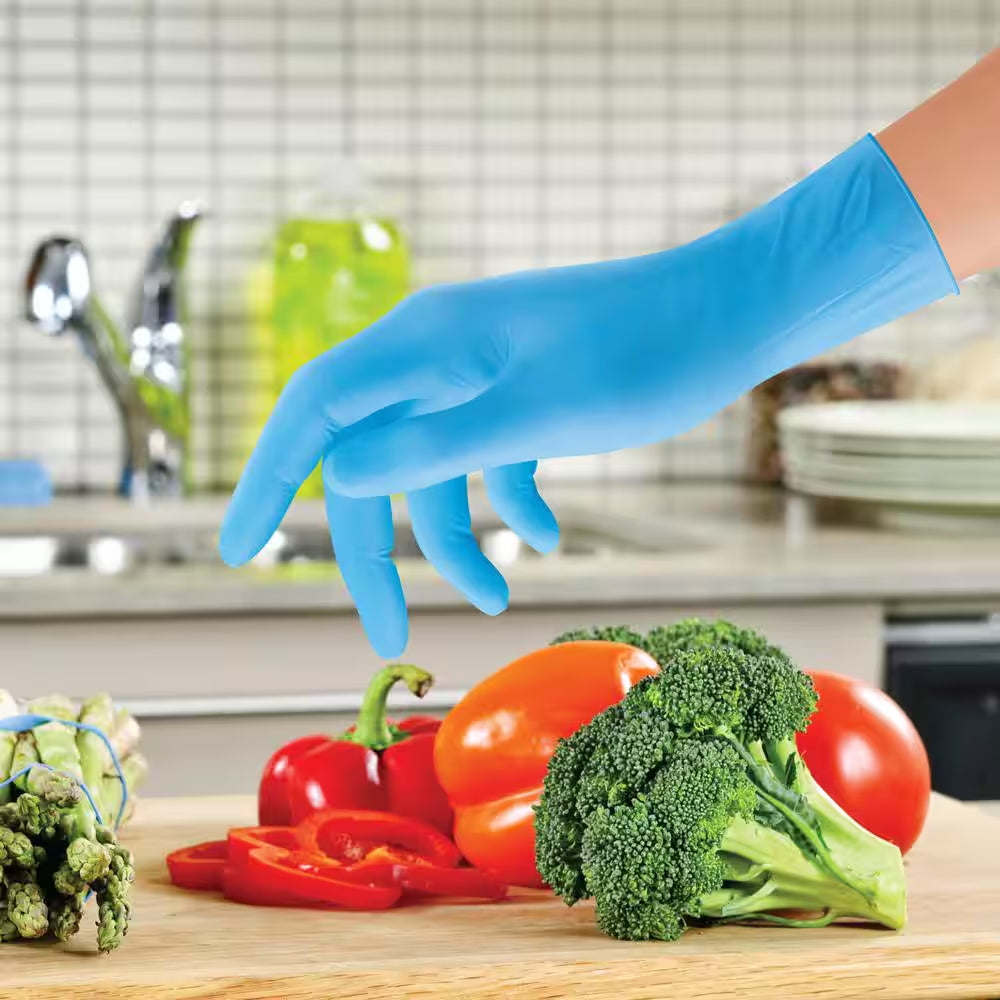 Playtex Clean Cuisine Blue Nitrile Gloves, 1-Size Fits Most (30-Pack)