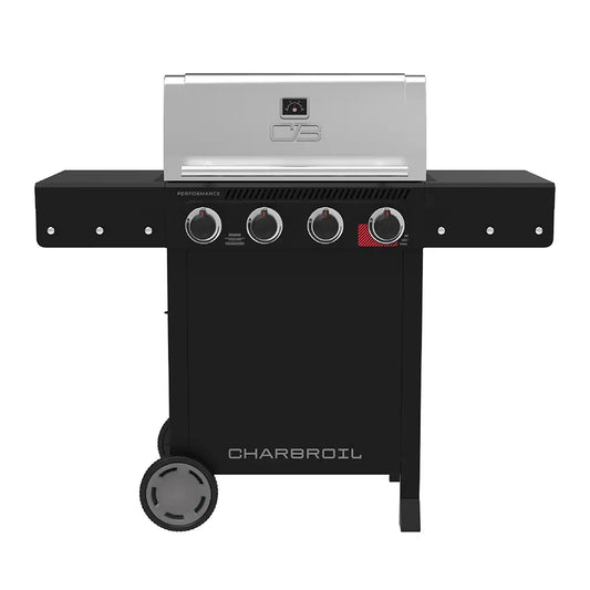 Performance Series Black and Silver 4 -Burner Liquid Propane Gas Grill